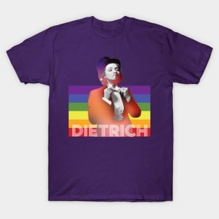 Rainbow Marlene Dietrich T-Shirt